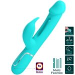 PRETTY LOVE – KAMPAS RABBIT 3 IN 1 MULTIFUNCTION VIBRATOR WITH TONGUE AQUA GREEN Rabbit Vibrators | SEXstore.ie 24