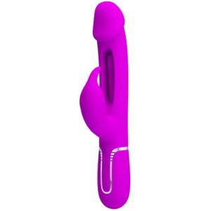 PRETTY LOVE – KAMPAS RABBIT 3 IN 1 MULTIFUNCTION VIBRATOR WITH TONGUE FUCHSIA Rabbit Vibrators | SEXstore.ie