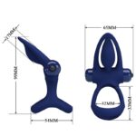 PRETTY LOVE – MAT DOUBLE RING WITH VIBRATION & STIMULATOR BLUE Cock Rings | SEXstore.ie 20