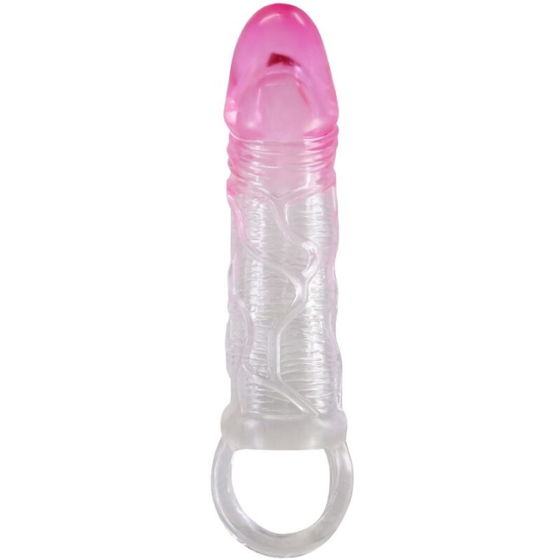 PRETTY LOVE – ODES REALISTIC 2 CM ENLARGEMENT SHEATH FOR PENIS PINK Penis Extenders & Sleeves | SEXstore.ie 5