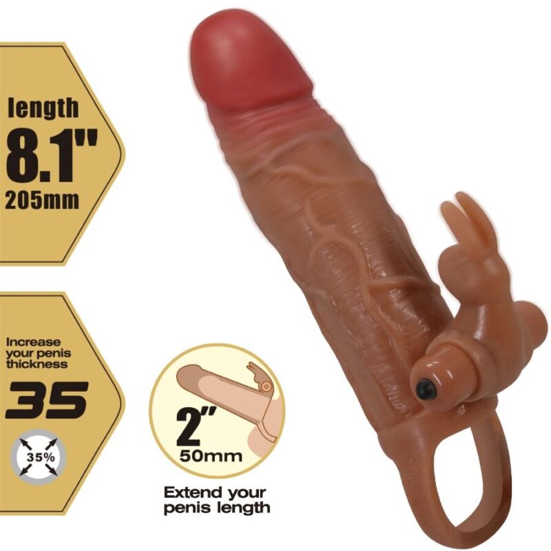 PRETTY LOVE – OSMAR PENIS SLEEVE + VIBRATING CLITORIS STIMULATOR Penis Extenders & Sleeves | SEXstore.ie 9