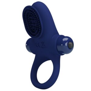 PRETTY LOVE – PALLE RING WITH VIBRATION BLUE Cock Rings | SEXstore.ie