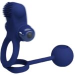 PRETTY LOVE – REMINGTON DOUBLE VIBRATING RING WITH PLUG BLUE Cock Rings | SEXstore.ie 17