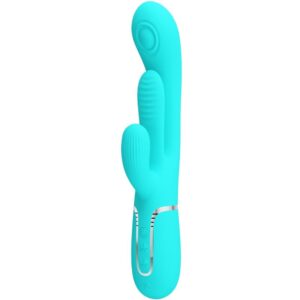 PRETTY LOVE – SHANIA TRIPLE RABBIT MULTIFUNCTION VIBRATOR 3 IN 1 BLUE Rabbit Vibrators | SEXstore.ie