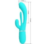PRETTY LOVE – SHANIA TRIPLE RABBIT MULTIFUNCTION VIBRATOR 3 IN 1 BLUE Rabbit Vibrators | SEXstore.ie 20