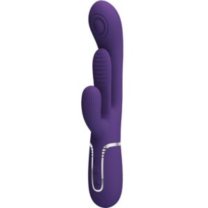 PRETTY LOVE – SHANIA TRIPLE RABBIT VIBRATOR MULTIFUNCTION PURPLE Rabbit Vibrators | SEXstore.ie