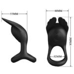 PRETTY LOVE – SILAS VIBRANT PENIS RING 7 VIBRATIONS BLACK SILICONE Cock Rings | SEXstore.ie 18