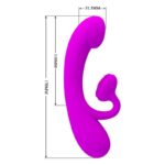 PRETTY LOVE – SINCERE SILICONE CLITORAL VIBRATOR AND SUCKER PURPLE Rabbit Vibrators | SEXstore.ie 17