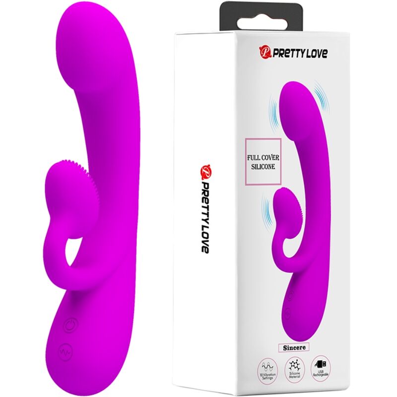 PRETTY LOVE – SINCERE SILICONE CLITORAL VIBRATOR AND SUCKER PURPLE Rabbit Vibrators | SEXstore.ie 4 PRETTY LOVE – SINCERE SILICONE CLITORAL VIBRATOR AND SUCKER PURPLE Rabbit Vibrators | SEXstore.ie 4