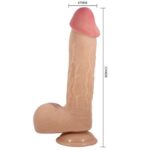 PRETTY LOVE – SLIDING SKIN SERIES REALISTIC DILDO WITH SLIDING SKIN SUCTION CUP FLESH 23.4 CM Dildos | SEXstore.ie 11