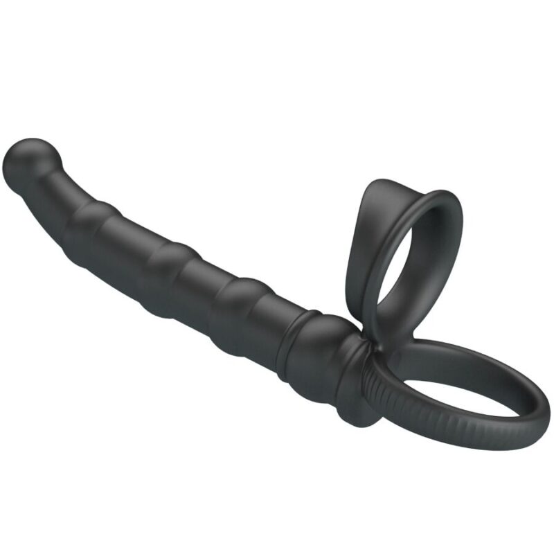 PRETTY LOVE – TATUM VIBRATING PENIS RING WITH PLUG 10 VIBRATIONS BLACK Cock Rings | SEXstore.ie 5