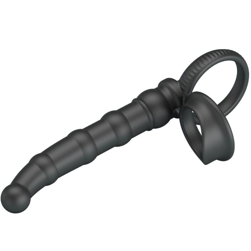 PRETTY LOVE – TATUM VIBRATING PENIS RING WITH PLUG 10 VIBRATIONS BLACK Cock Rings | SEXstore.ie 6