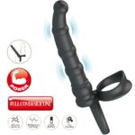 PRETTY LOVE – TATUM VIBRATING PENIS RING WITH PLUG 10 VIBRATIONS BLACK Cock Rings | SEXstore.ie 15