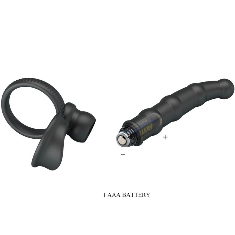 PRETTY LOVE – TATUM VIBRATING PENIS RING WITH PLUG 10 VIBRATIONS BLACK Cock Rings | SEXstore.ie 9