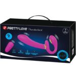 PRETTY LOVE – THUNDERBIRD DOUBLE STRAP-ON VIBRATOR REMOTE CONTROL PURPLE Sex Toys | SEXstore.ie 17