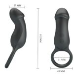 PRETTY LOVE – TRAE VIBRATING BLACK RING WITH STIMULATOR Cock Rings | SEXstore.ie 13