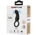 PRETTY LOVE – TRAE VIBRATING BLACK RING WITH STIMULATOR Cock Rings | SEXstore.ie 15