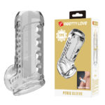 PRETTY LOVE – TRANSPARENT TEXTURED PENIS SHEATH Penis Extenders & Sleeves | SEXstore.ie 12