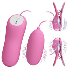 PRETTY LOVE – TWEEZERS WITH VIBRATION AND PINK ELETROSHOCK Electro Stimulation Toys | SEXstore.ie 3
