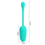 PRETTY LOVE – VIBRATING EGG WITH AQUA GREEN RECHARGEABLE MARINE TEXTURE Balls, eggs and bullets | SEXstore.ie 21