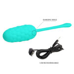 PRETTY LOVE – VIBRATING EGG WITH AQUA GREEN RECHARGEABLE MARINE TEXTURE Balls, eggs and bullets | SEXstore.ie 23