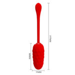 PRETTY LOVE – VIBRATING EGG WITH RED RECHARGEABLE MARINE TEXTURE Balls, eggs and bullets | SEXstore.ie 20