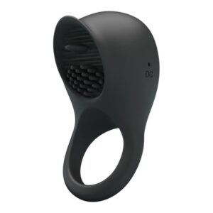 PRETTY LOVE – VIBRATING PENIS RING WITH BLACK TONGUE Cock Rings | SEXstore.ie