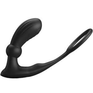PRETTY LOVE – WARREN BLACK ANAL RING & VIBRATOR Cock Rings | SEXstore.ie 3