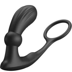 PRETTY LOVE – WARREN BLACK ANAL RING & VIBRATOR Cock Rings | SEXstore.ie