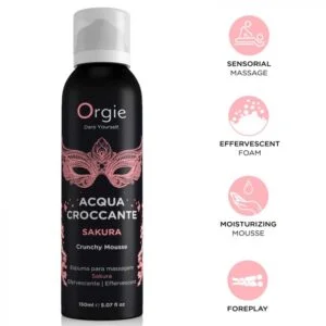 ORGIE – ACQUA CROCCANTE SAKURA CRUNCHY MASSAGE MOUSSE 150 ML Aphrodisiac Love Drops | SEXstore.ie