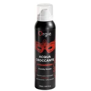 ORGIE – ACQUA CROCCANTE STRAWBERRY CRUNCHY MASSAGE MOUSSE 150 ML Aphrodisiac Love Drops | SEXstore.ie 3