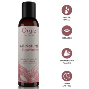 ORGIE – ALL-NATURAL STRAWBERRY KISSABLE WATER-BASED INTIMATE GEL 150 ML Flavours Lubes | SEXstore.ie