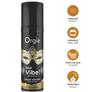 ORGIE – DUAL VIBE! PIÑA COLADA KISSABLE LIQUID VIBRATOR 15 ML Aphrodisiac Products | SEXstore.ie