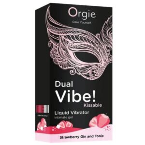 ORGIE – DUAL VIBE! STRAWBERRY GIN AND TONIC KISSABLE LIQUID VIBRATOR 15 ML Aphrodisiac Products | SEXstore.ie 3