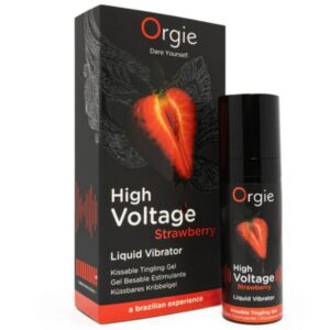 ORGIE – HIGH VOLTAGE STRAWBERRY EXTRA STRONG KISSABLE LIQUID VIBRATOR 15 ML Aphrodisiac Products | SEXstore.ie 3