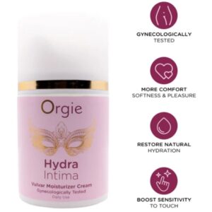 ORGIE – HYDRA INTIMA DAILY VULVAR MOISTURIZER CREAM 50 ML Aphrodisiac Products | SEXstore.ie