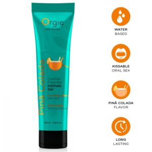 ORGIE – LUBE TUBE COCKTAIL PIÑA COLADA KISSABLE WATER-BASED INTIMATE GEL 100 ML Flavours Lubes | SEXstore.ie
