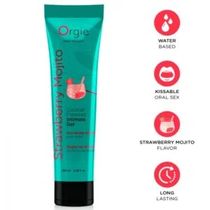 ORGIE – LUBE TUBE COCKTAIL STRAWBERRY MOJITO KISSABLE WATER-BASED INTIMATE GEL 100 ML Flavours Lubes | SEXstore.ie