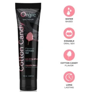 ORGIE – LUBE TUBE COTTON CANDY KISSABLE WATER-BASED INTIMATE GEL 100 ML Flavours Lubes | SEXstore.ie