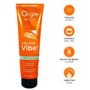 ORGIE – LUBE TUBE VIBE! SEX ON THE BEACH KISSABLE INTIMATE GEL LOW TINGLING 100 ML Flavours Lubes | SEXstore.ie