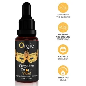 ORGIE – ORGASM DROPS VIBE! VIBRATING CLITORAL AROUSAL 15 ML Aphrodisiac Love Drops | SEXstore.ie