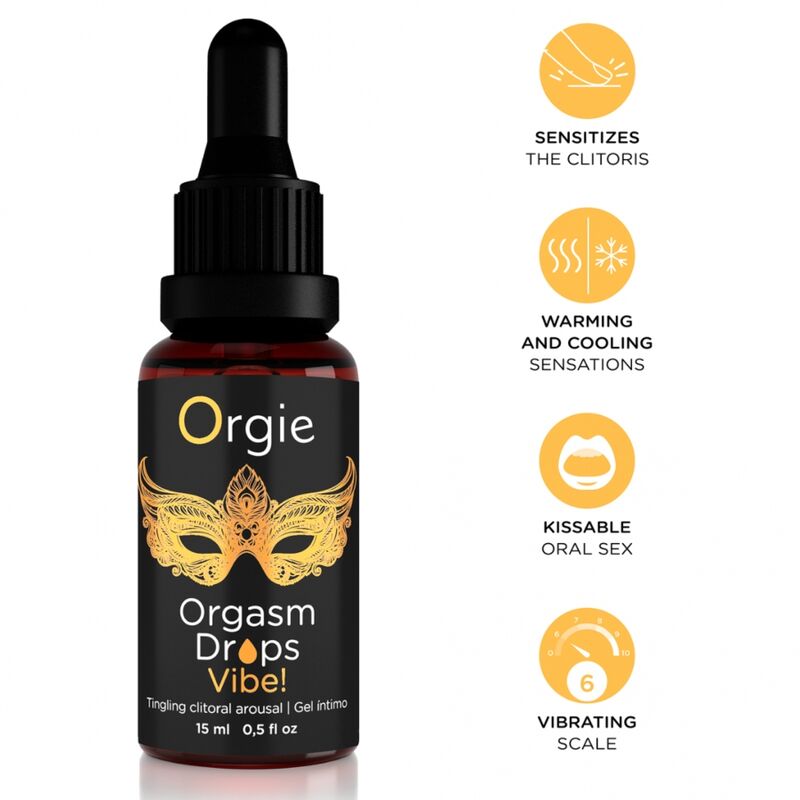 ORGIE – ORGASM DROPS VIBE! VIBRATING CLITORAL AROUSAL 15 ML Aphrodisiac Love Drops | SEXstore.ie 4 ORGIE – ORGASM DROPS VIBE! VIBRATING CLITORAL AROUSAL 15 ML Aphrodisiac Love Drops | SEXstore.ie 4