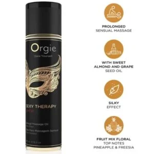ORGIE – SEXY THERAPY AMOR SENSUAL MASSAGE OIL 200 ML Aphrodisiac Love Drops | SEXstore.ie