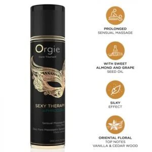 ORGIE – SEXY THERAPY APHRODISIAC SENSUAL MASSAGE OIL 200 ML Aphrodisiac Love Drops | SEXstore.ie