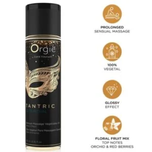 ORGIE – TANTRIC LOVE RITUAL SENSUAL MASSAGE VEGETAL OIL 200 ML Aphrodisiac Love Drops | SEXstore.ie