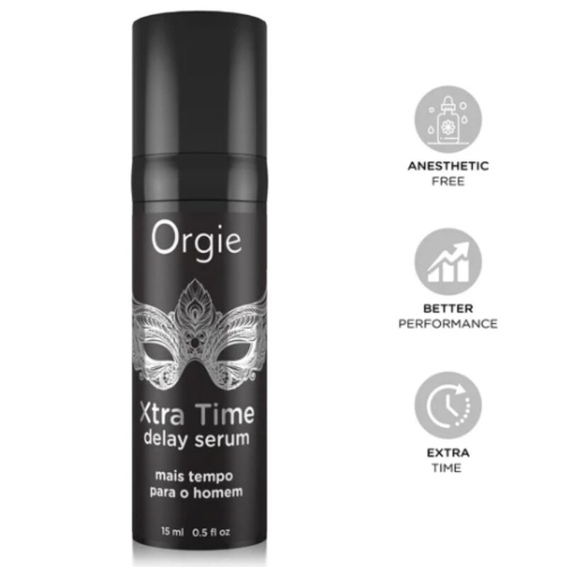 ORGIE – XTRA TIME SILICONE DELAY SERUM ANESTHETIC FREE 15 ML Aphrodisiac Products | SEXstore.ie 4 ORGIE – XTRA TIME SILICONE DELAY SERUM ANESTHETIC FREE 15 ML Aphrodisiac Products | SEXstore.ie 4