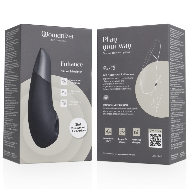 WOMANIZER – ENHANCE CLITORIAL STIMULATOR BLACK Air Pulse Stimulators | SEXstore.ie 18
