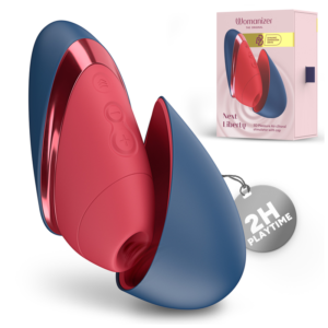 WOMANIZER – NEXT LIBERTY 3D PLEASURE AIR CLITORAL STIMULATOR BLUE/RED Air Pulse Stimulators | SEXstore.ie