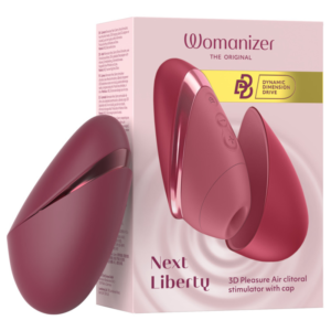 WOMANIZER – NEXT LIBERTY 3D PLEASURE AIR CLITORAL STIMULATOR BORDEAUX Air Pulse Stimulators | SEXstore.ie 3