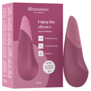 WOMANIZER – VIBE LAY-ON SILENT VIBRATOR DUSKY PINK Air Pulse Stimulators | SEXstore.ie